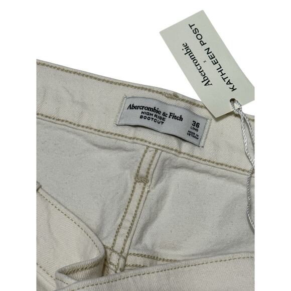 Abercrombie & Fitch HIGH RISE BOOTCUT Size 36 Long X Kathleen Post - Tall Plus - Picture 3 of 6